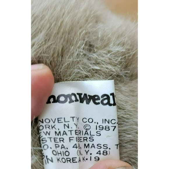 Vintage 1987 Commonwealth 10" Puppy with Denim Smiley Face Vest & Hat RARE - Picture 6 of 6